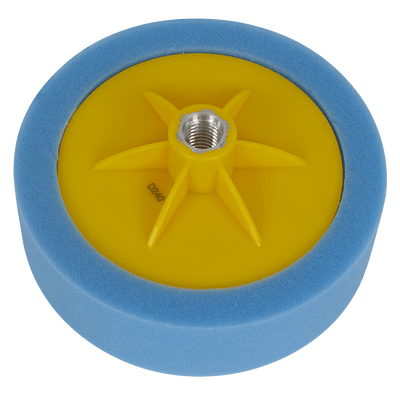 Sealey PTC/CH/5/8-B 150 x 50mm Buffing & Polishing Foam Head 5/8"UNC - Blue/Medium - PTC/CH/5/8-B - Sealey Tools UK - Trade Counter Direct