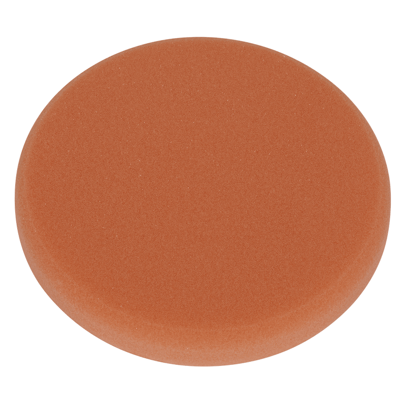 Sealey PTCCHV150O Hook-and-Loop Buffing & Polishing Foam Head 150 x 25mm - Orange/Firm - PTCCHV150O - Sealey Tools UK - Trade Counter Direct