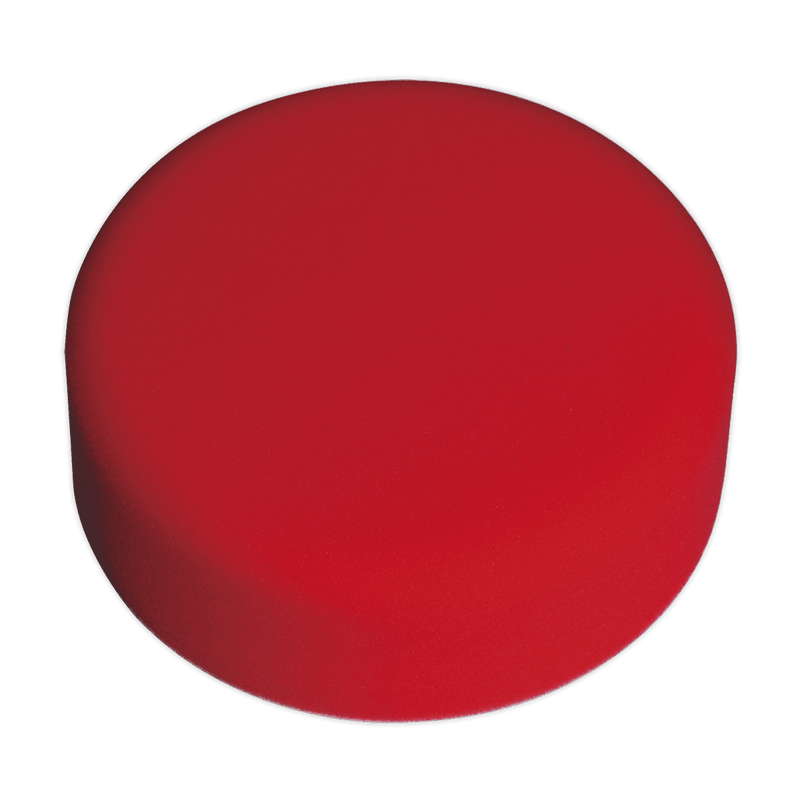 Sealey PTCCHV150R Buffing & Polishing Foam Head Hook - and - Loop Ø150 x 50mm Red/Ultra - Soft - PTCCHV150R - Sealey Tools UK - Trade Counter Direct