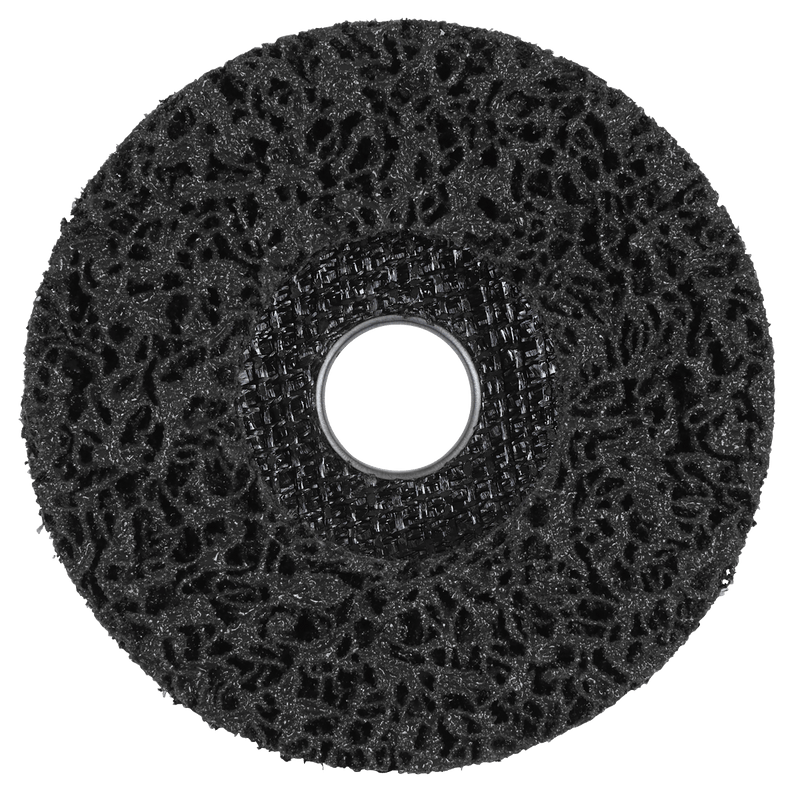 Sealey PTC/CW115DB 115 x 13mm Black Polycarbide Abrasive Strip Disc 22mm Bore - Display Box of 10 - PTC/CW115DB - Sealey Tools UK - Trade Counter Direct