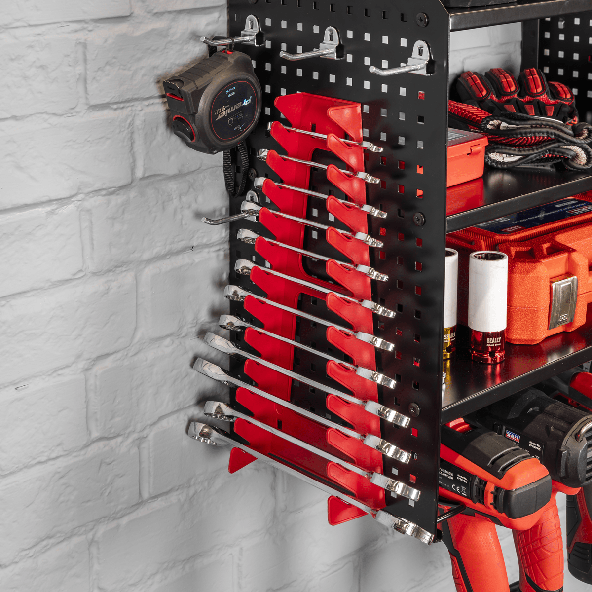 Sealey PTSR4 Power Tool Storage Rack with Shelves - PTSR4 - Sealey Tools UK - Trade Counter Direct