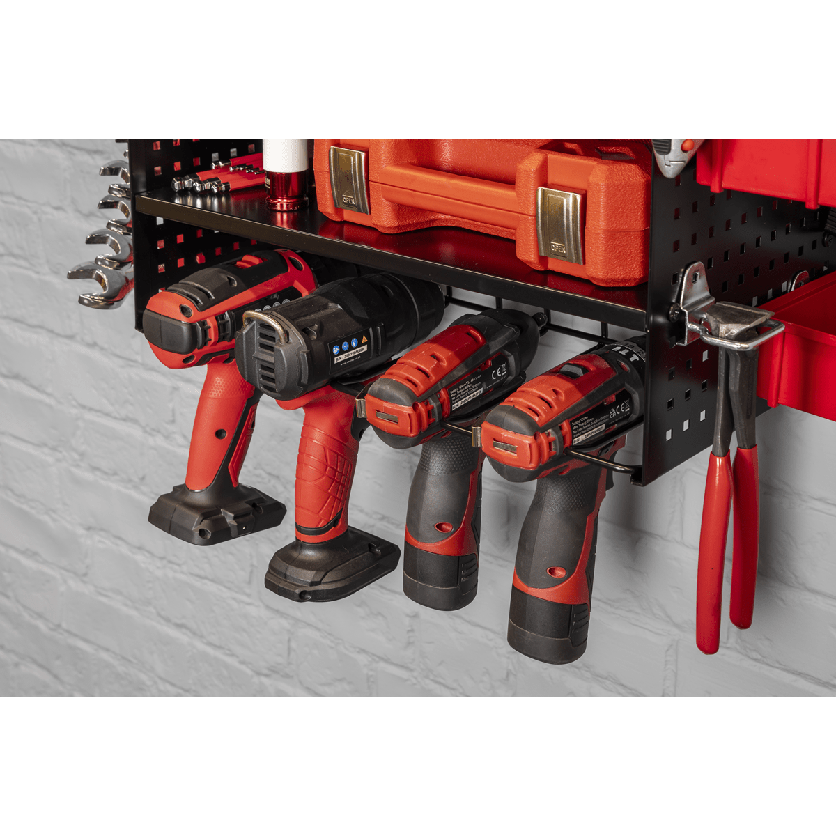 Sealey PTSR4 Power Tool Storage Rack with Shelves - PTSR4 - Sealey Tools UK - Trade Counter Direct