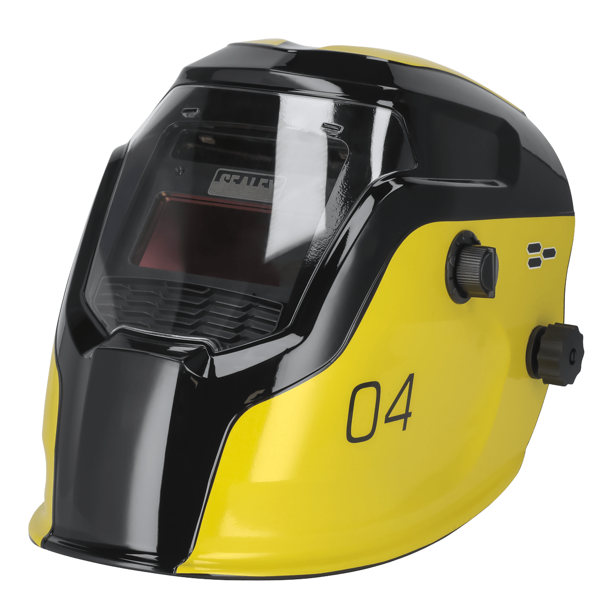 Sealey PWH4 Auto Darkening Welding Helmet Shade 9-13 - Yellow - PWH4 - Sealey Tools UK - Trade Counter Direct