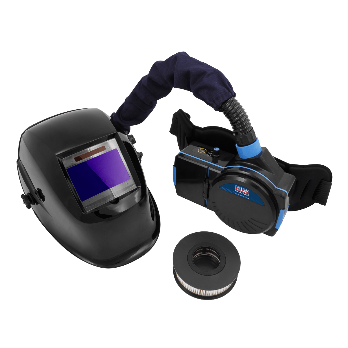 Sealey PWH616 Welding Helmet with Powered Air Purifying Respirator (PAPR) Auto Darkening - PWH616 - Sealey Tools UK - Trade Counter Direct