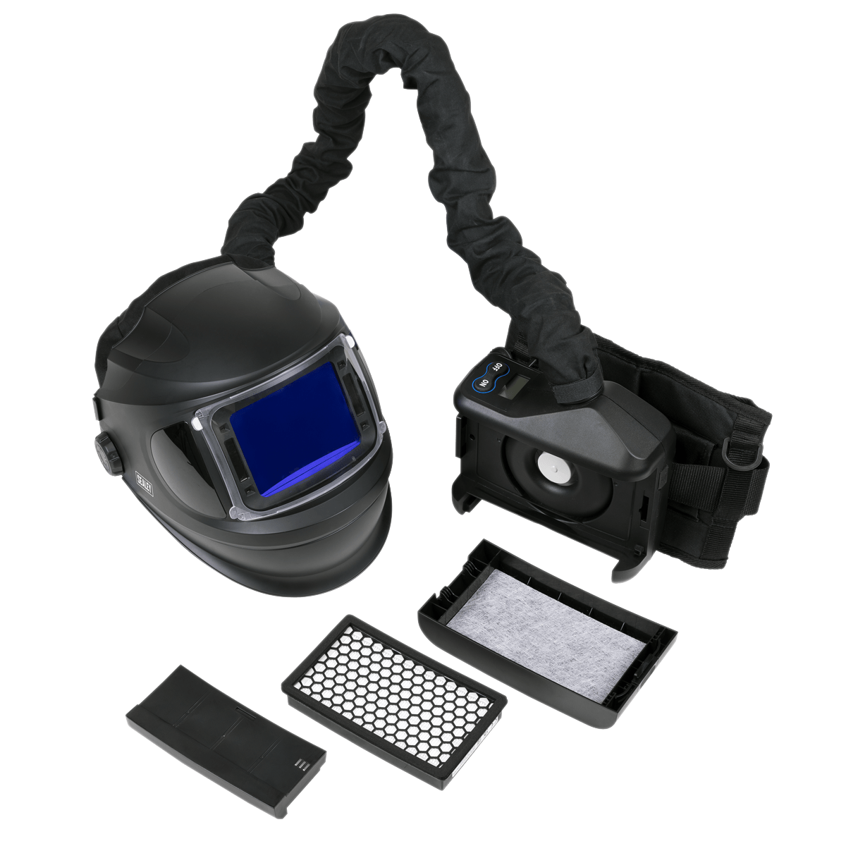Sealey PWH618 Auto Darkening Welding Helmet with TH3 Powered Air Purifying Respirator (PAPR) - PWH618 - Sealey Tools UK - Trade Counter Direct