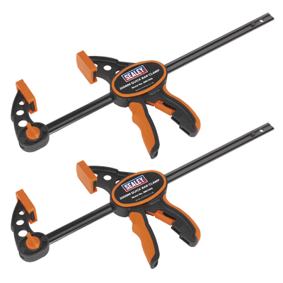 Sealey QBC3002 Quick Bar Clamp Set 300mm 2pc - QBC3002 - Sealey Tools UK - Trade Counter Direct