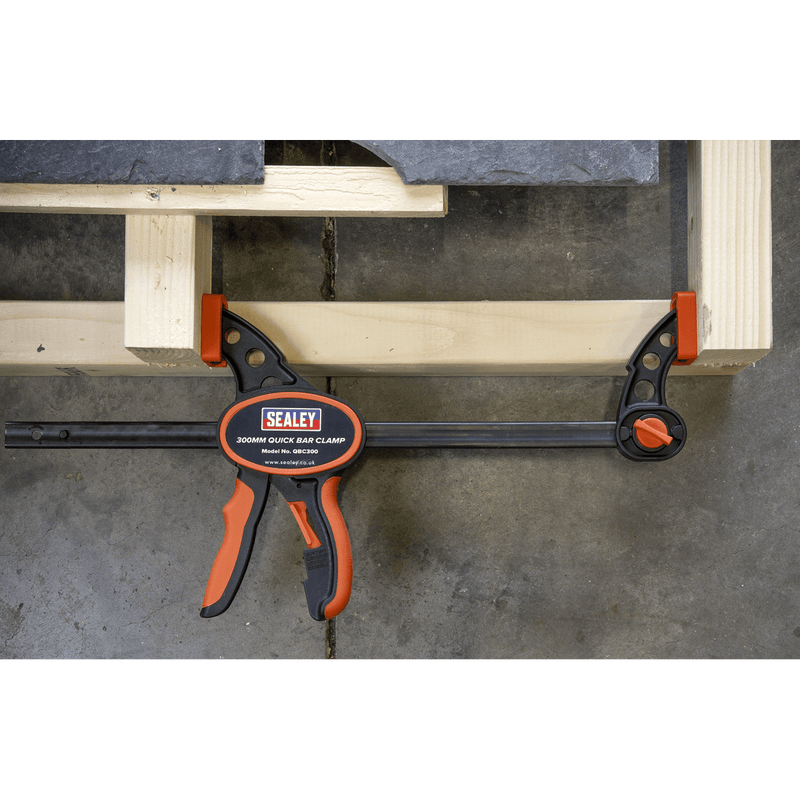 Sealey QBC3002 Quick Bar Clamp Set 300mm 2pc - QBC3002 - Sealey Tools UK - Trade Counter Direct