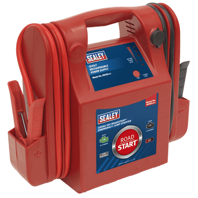 Sealey RS103 RoadStart Emergency Power Pack 12V 3200 Peak Amps - Mobile Power Systems - SLY-12950 - Sealey Tools UK - Trade Counter Direct