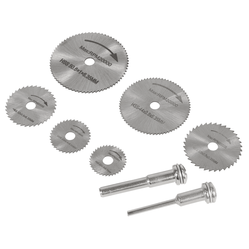 Sealey RSBS08 Rotary Drill Saw Blade Set 8pc - RSBS08 - Sealey Tools UK - Trade Counter Direct