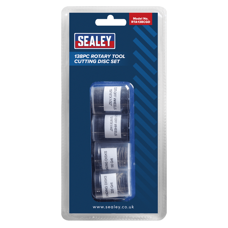 Sealey RTA138CGD Rotary Tool Cutting Disc Set 138pc - RTA138CGD - Sealey Tools UK - Trade Counter Direct