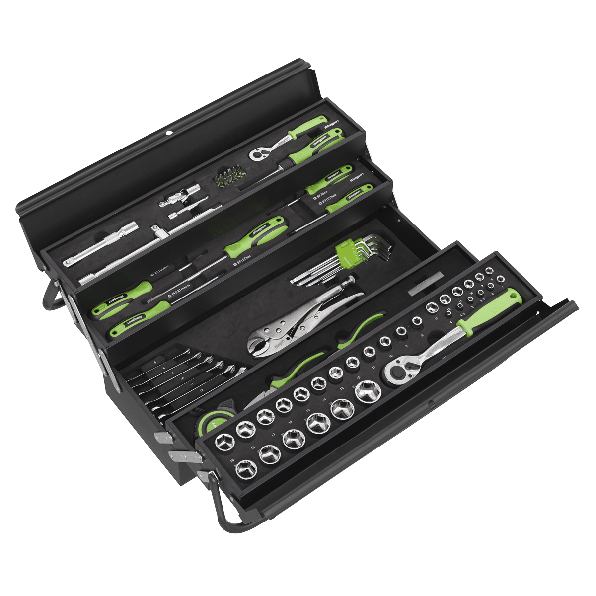 Sealey S01216 Cantilever Toolbox with 86pc Tool Kit - S01216 - Sealey Tools UK - Trade Counter Direct