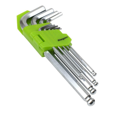 Sealey S01260 Hey Key Set Ball - End Long 9pc - Metric - S01260 - Sealey Tools UK - Trade Counter Direct
