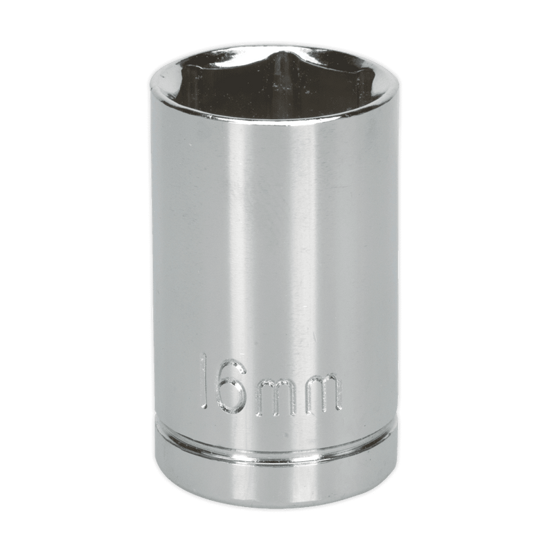 Sealey S0654 WallDrive® Socket 16mm 1/2"Sq Drive - S0654 - Sealey Tools UK - Trade Counter Direct