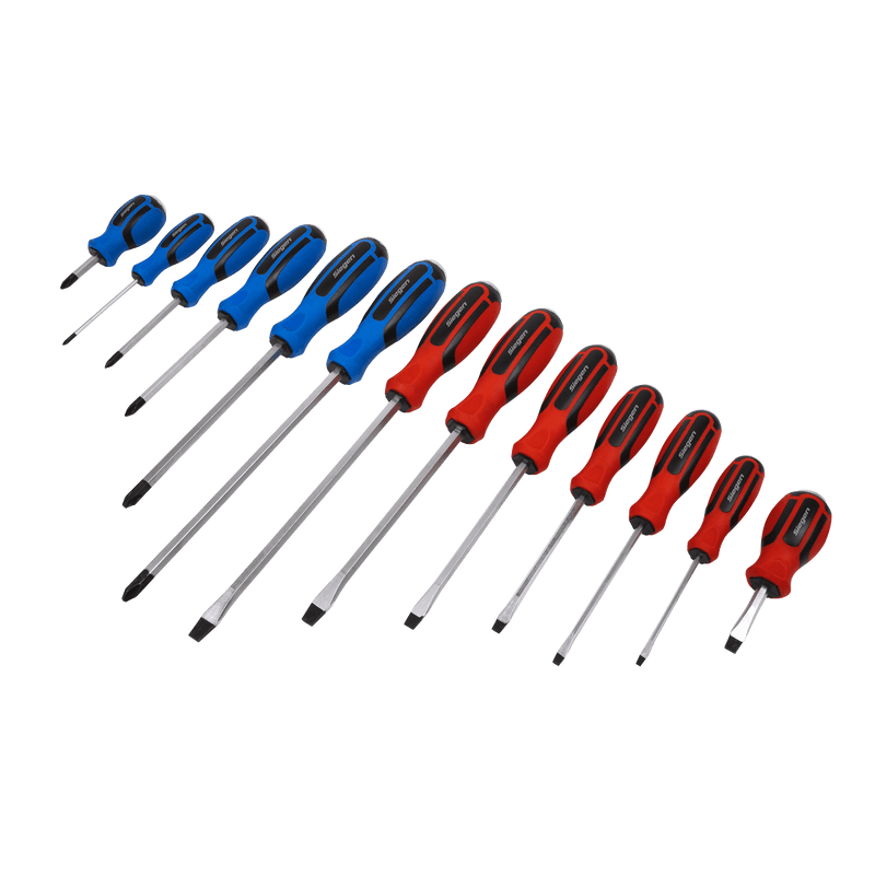 Sealey S0754 Screwdriver Set 13pc Hammer - Thru - S0754 - Sealey Tools UK - Trade Counter Direct