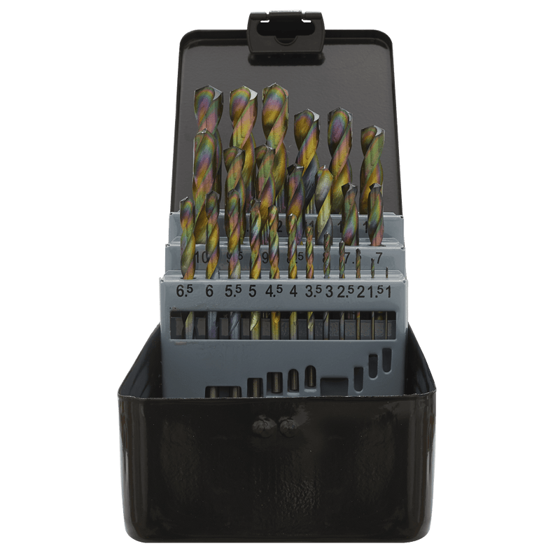 Sealey S0938 Siegen HSS Edge Ground Drill Bit Set 25pc - DIN 338 - S0938 - Sealey Tools UK - Trade Counter Direct