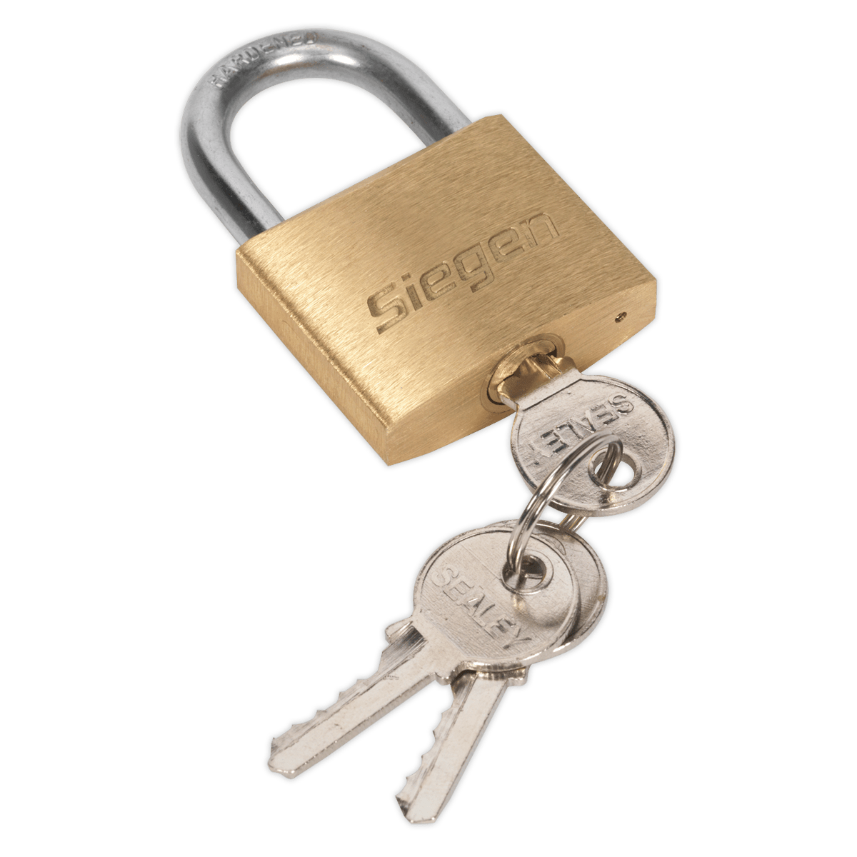 Sealey S0987 Siegen Brass Body Padlock with Brass Cylinder 40mm - S0987 - Sealey Tools UK - Trade Counter Direct