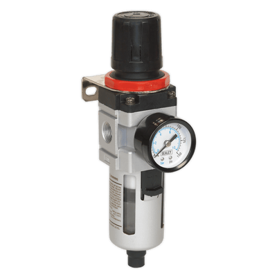 Sealey SA2001/FR Workshop Air Filter/Regulator with Gauge - SA2001/FR - Sealey Tools UK - Trade Counter Direct
