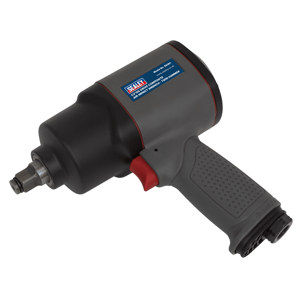 Sealey SA201 Air Impact Wrench 1/2"Sq Drive Composite - Twin Hammer - SA201 - Sealey Tools UK - Trade Counter Direct