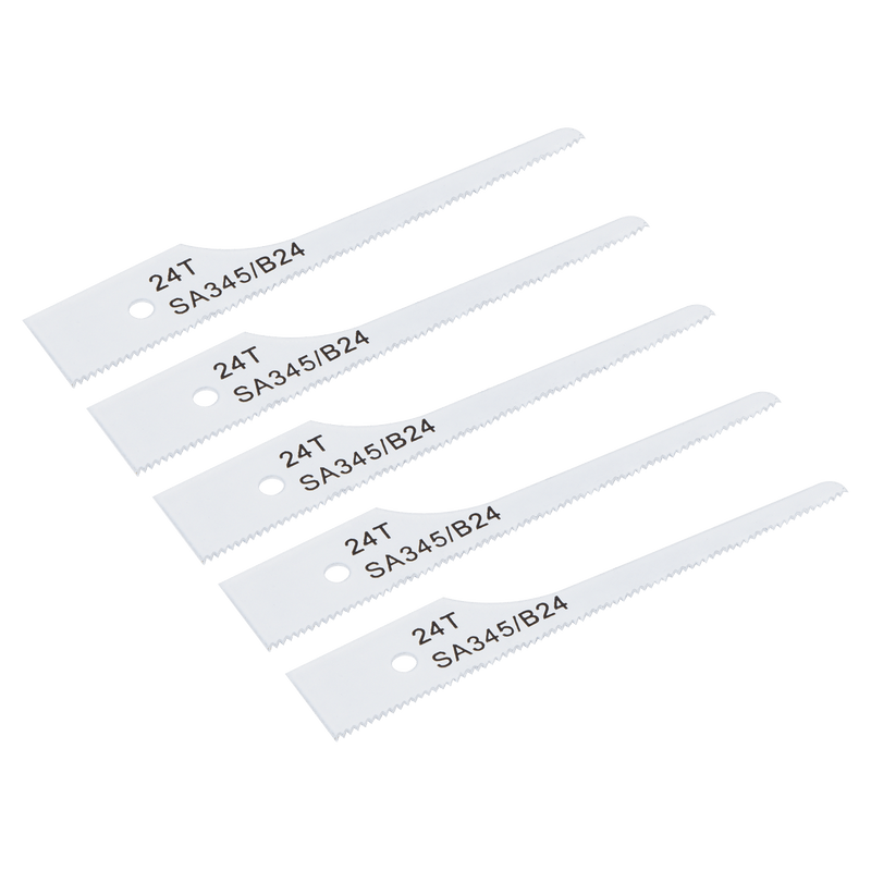 Sealey SA345/B24 74mm HSS Air Saw Blade 24tpi - Pack of 5 - SA345/B24 - Sealey Tools UK - Trade Counter Direct