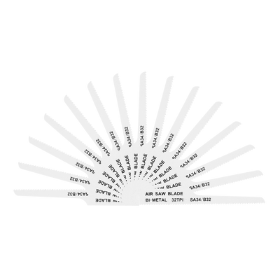 Sealey SA34/B3215 94.5mm HSS Air Saw Blade 32tpi - Pack of 15 - SA34/B3215 - Sealey Tools UK - Trade Counter Direct
