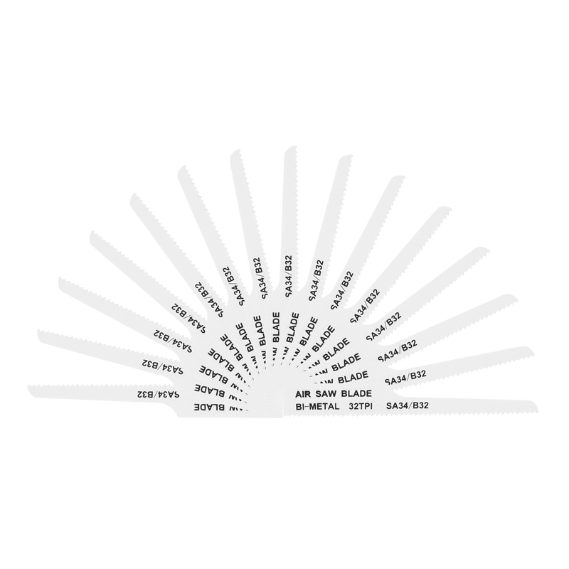 Sealey SA34/B3215 94.5mm HSS Air Saw Blade 32tpi - Pack of 15 - SA34/B3215 - Sealey Tools UK - Trade Counter Direct