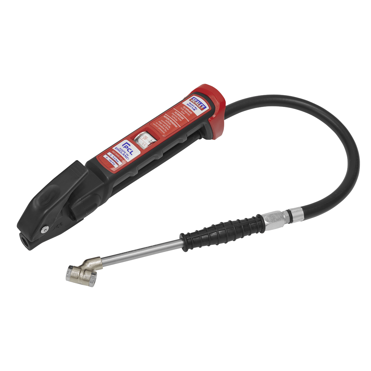 Sealey SA37/93B PCL Anodised Tyre Inflator with Twin Push-On Connector - SA37/93B - Sealey Tools UK - Trade Counter Direct