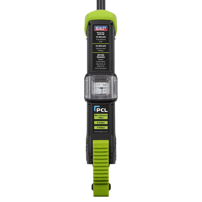 Sealey SA37/98 PCL Airlite Eco Tyre Inflator with Clip-On Connector - SA37/98 - Sealey Tools UK - Trade Counter Direct