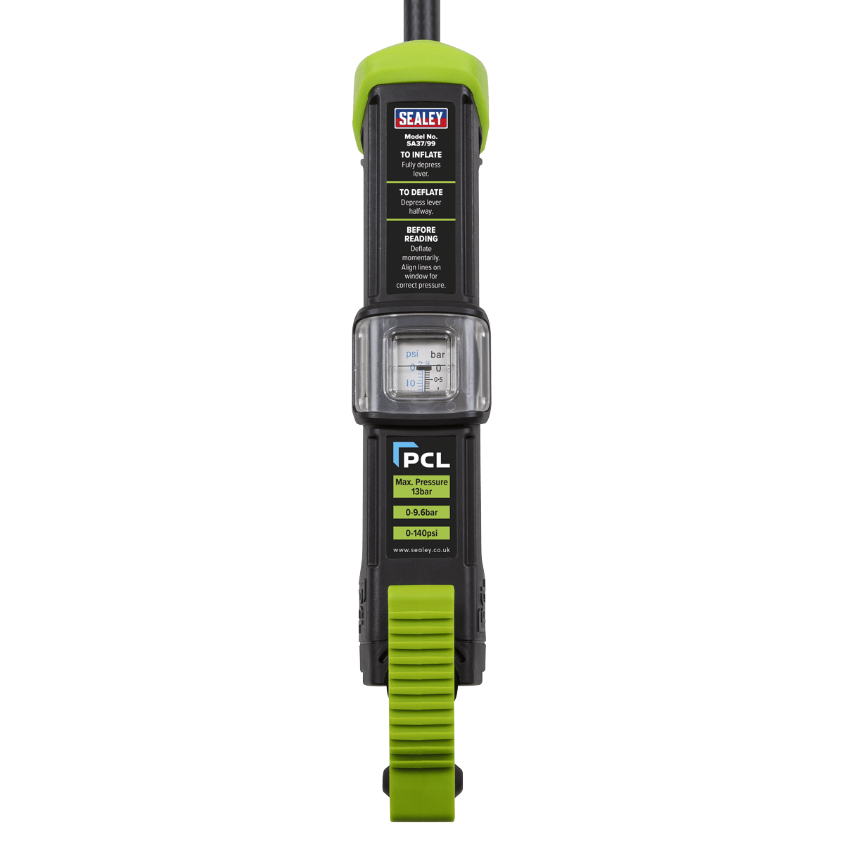 Sealey SA37/99 PCL Airlite Eco Tyre Inflator with Twin Push-On Connector - SA37/99 - Sealey Tools UK - Trade Counter Direct