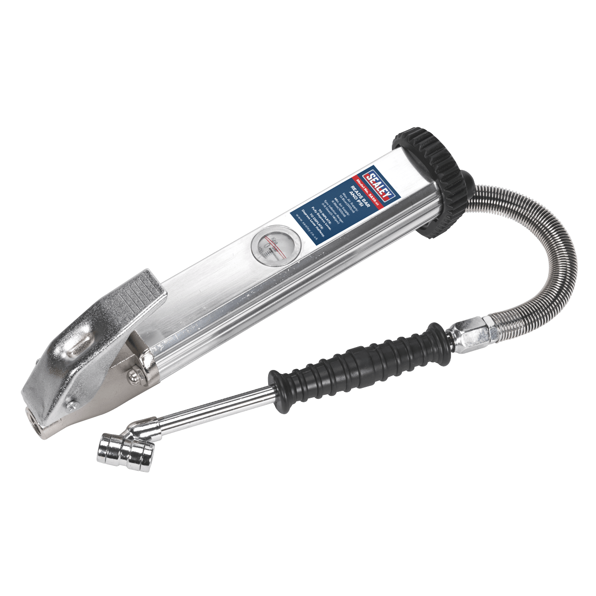 Sealey SA39 Tyre Inflator Long Type with Twin Push - On Connector - SA39 - Sealey Tools UK - Trade Counter Direct