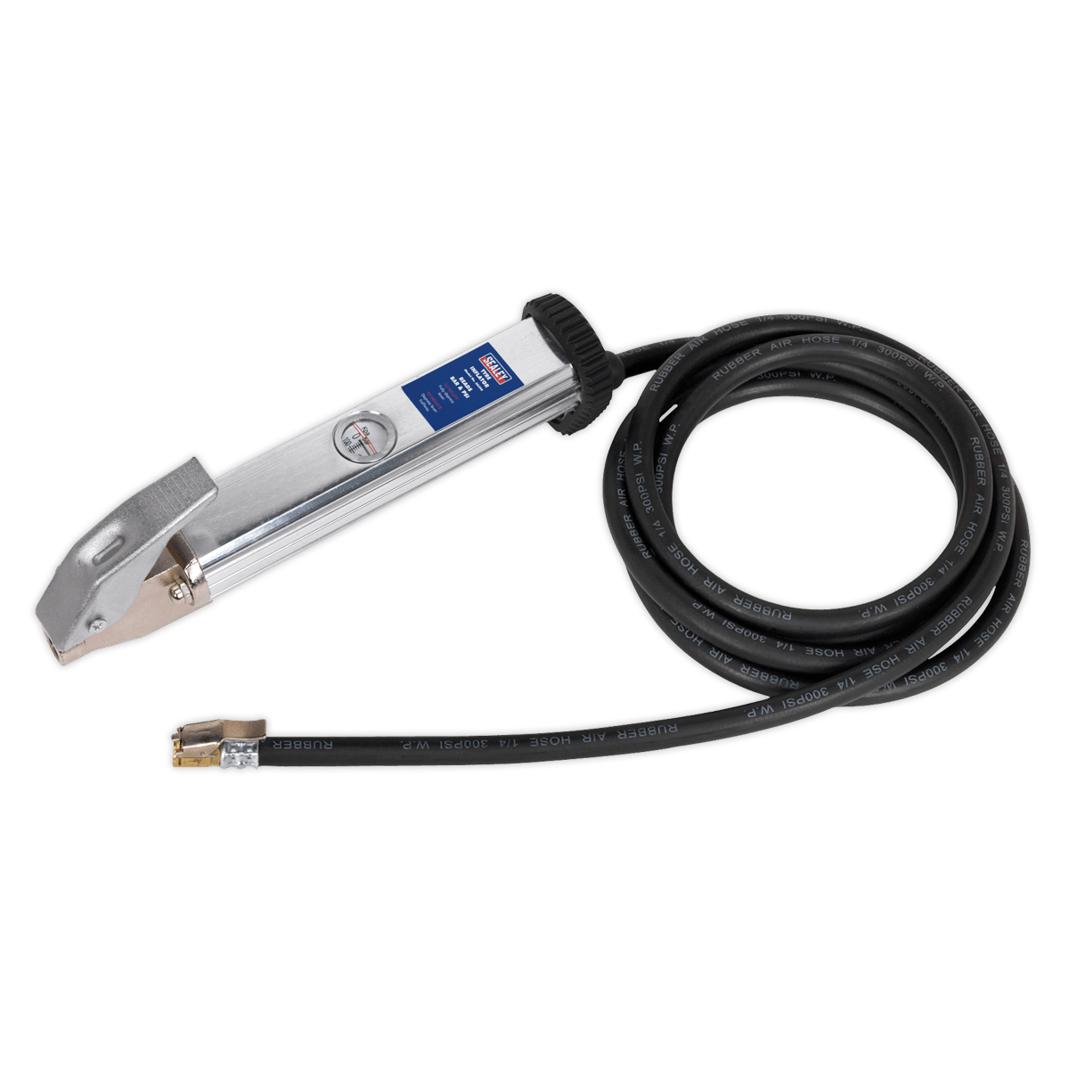 Sealey SA396 Tyre Inflator with 2.7m Hose & Clip-On Connector - SA396 - Sealey Tools UK - Trade Counter Direct