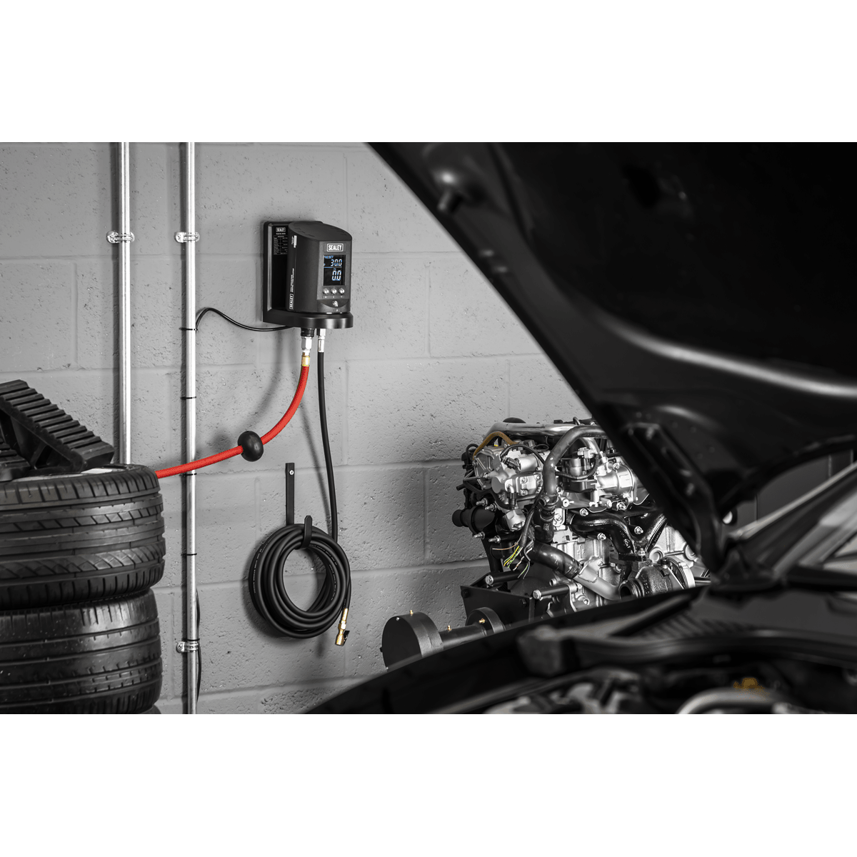 Sealey SA450 Wall Mounting Tyre Inflator Digital - SA450 - Sealey Tools UK - Trade Counter Direct