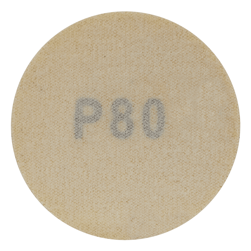 Sealey SA701D80G 50mm Sanding Disc 80Grit - Pack of 10 - SA701D80G - Sealey Tools UK - Trade Counter Direct