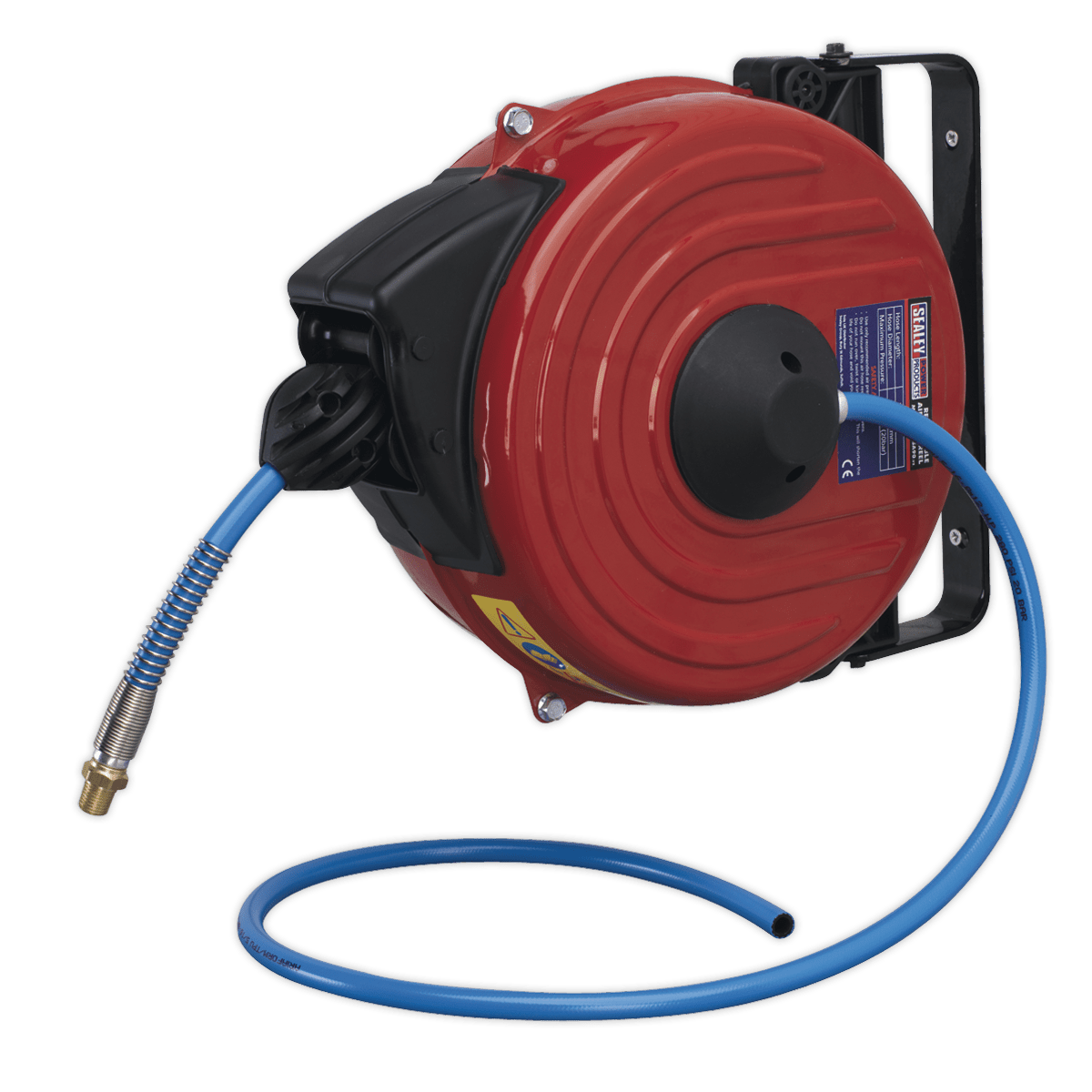 Sealey SA90 Retractable Air Hose Reel 12m Ø8mm ID TPU Hose - SA90 - Sealey Tools UK - Trade Counter Direct