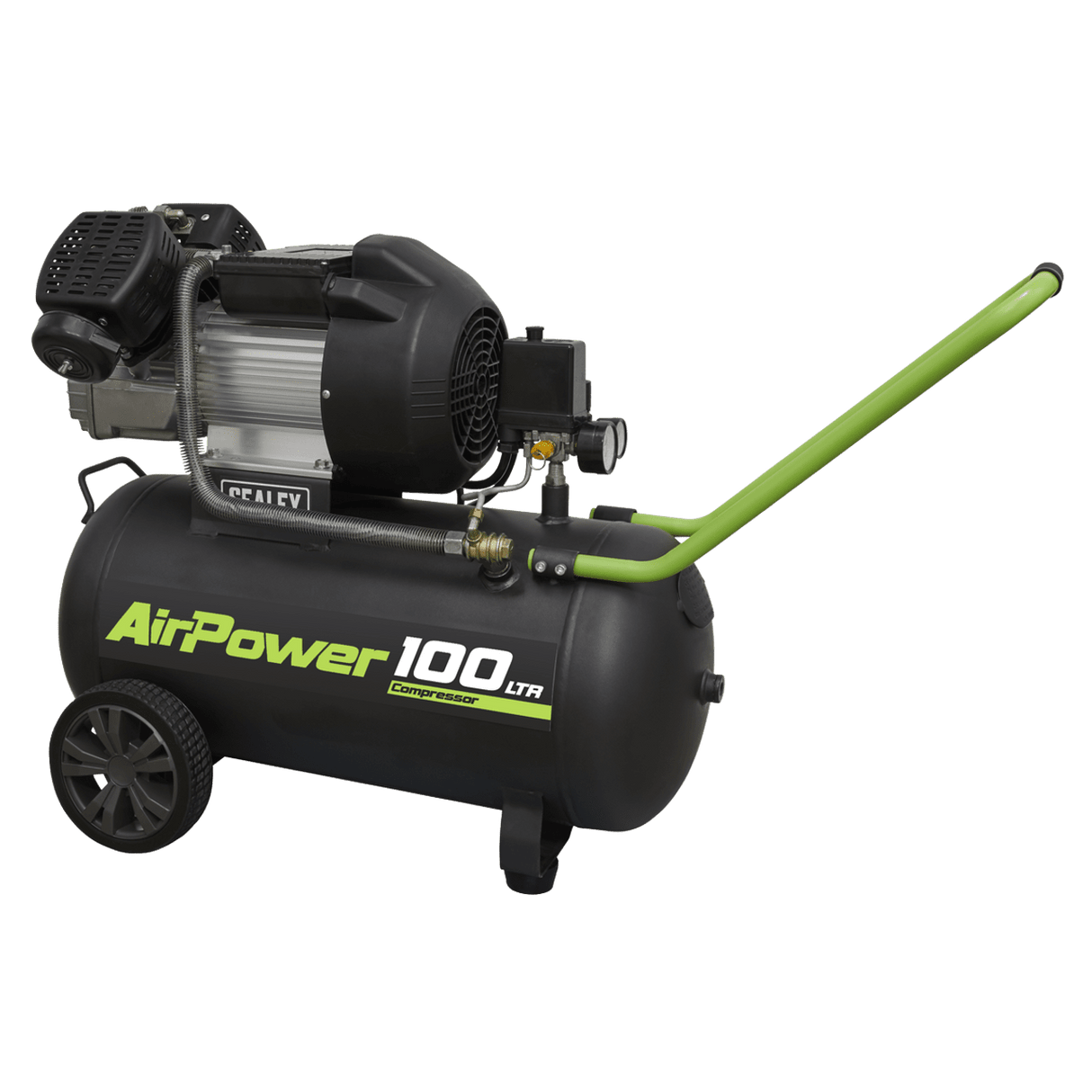 Sealey SAC10030VE Compressor 100ltr V - Twin Direct Drive 3hp - Direct Drive - SLY-18904 - Sealey Tools UK - Trade Counter Direct