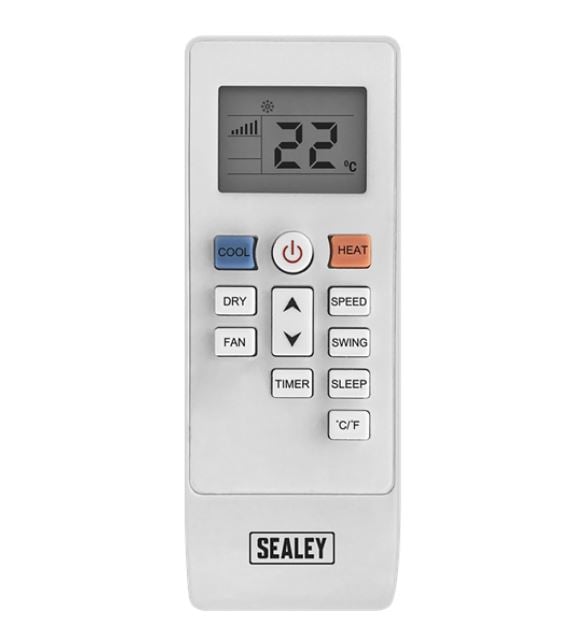Sealey SAC12000 Air Conditioner/Dehumidifier/Heater 12,000Btu/hr - SAC12000 - Sealey Tools UK - Trade Counter Direct