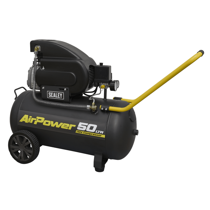 Sealey SAC5020E110V Air Compressor 50L Direct Drive 2hp 110V - SAC5020E110V - Sealey Tools UK - Trade Counter Direct