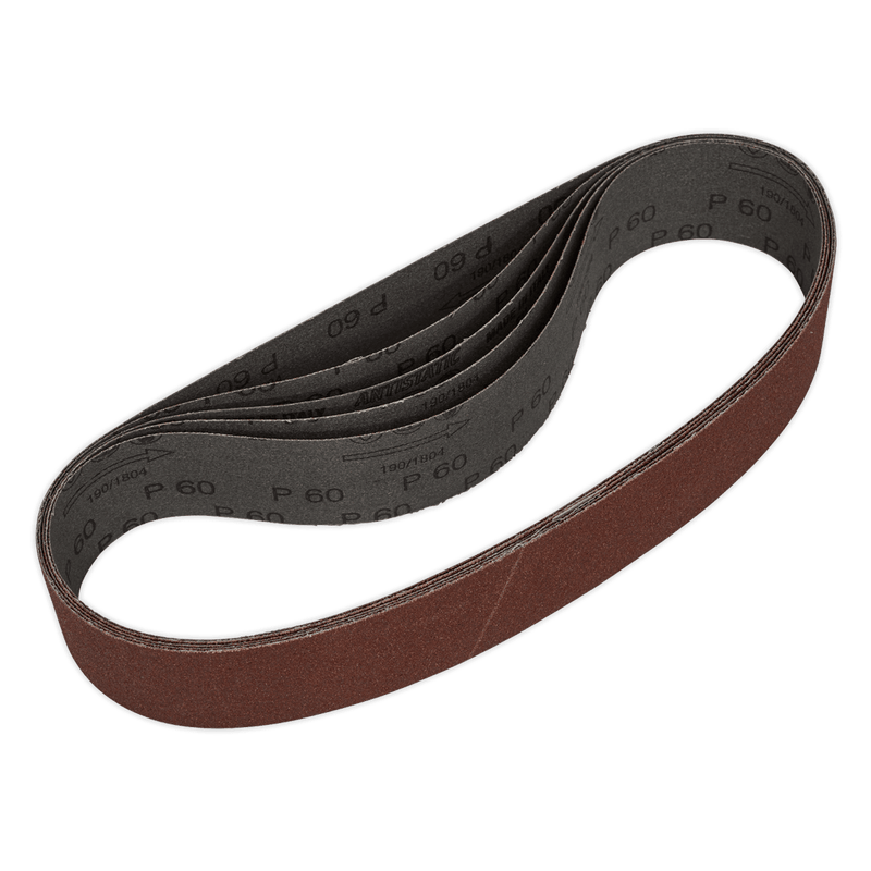 Sealey SB006 50 x 686mm Sanding Belt 60Grit - Pack of 5 - SB006 - Sealey Tools UK - Trade Counter Direct
