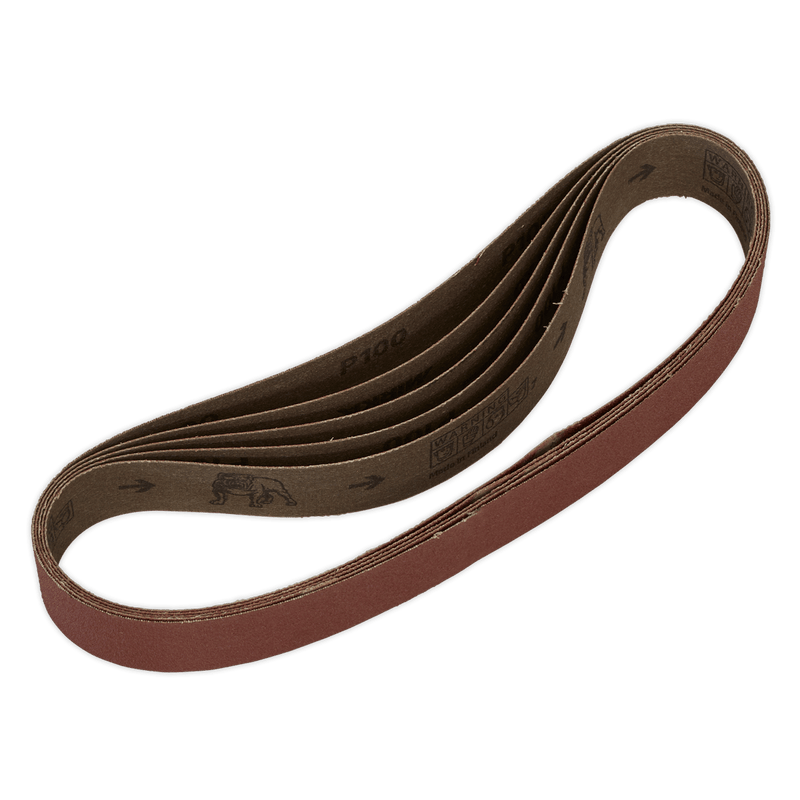 Sealey SB008 30 x 540mm Sanding Belt 100Grit - Pack of 5 - SB008 - Sealey Tools UK - Trade Counter Direct