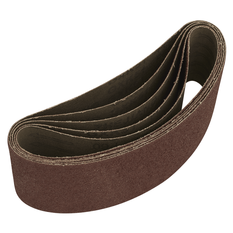 Sealey SB60457 76 x 457mm Sanding Belt 60Grit - Pack of 5 - SB60457 - Sealey Tools UK - Trade Counter Direct
