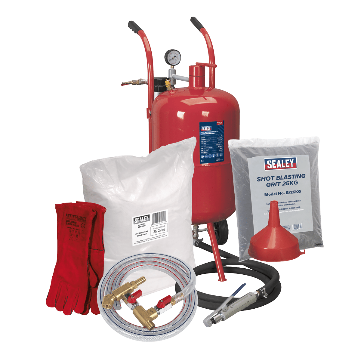 Sealey SBKITA Shot & Soda Blasting Kit - SBKITA - Sealey Tools UK - Trade Counter Direct