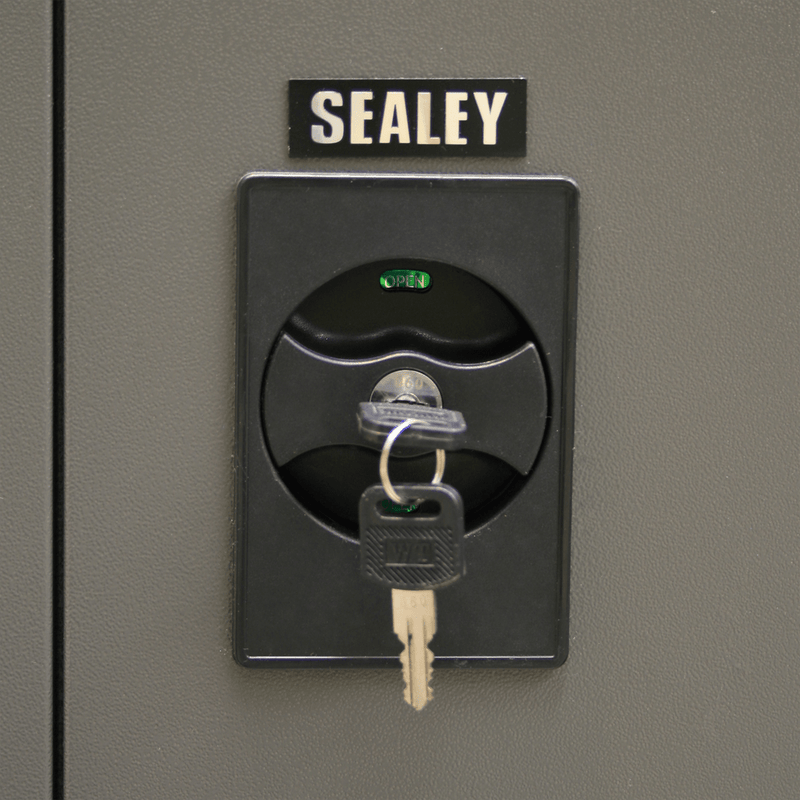 Sealey SC02 Floor Cabinet 2 Door 4 Shelf & Hanging Rail - SC02 - Sealey Tools UK - Trade Counter Direct