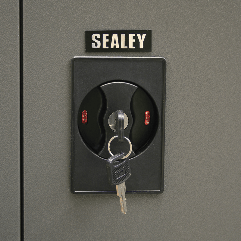 Sealey SC02 Floor Cabinet 2 Door 4 Shelf & Hanging Rail - SC02 - Sealey Tools UK - Trade Counter Direct