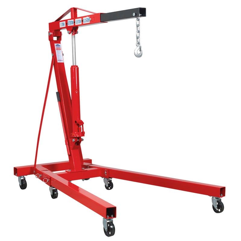 Sealey SC10 Folding Crane 1tonne 'KD' Type - Cranes - SLY-9222 - Sealey Tools UK - Trade Counter Direct
