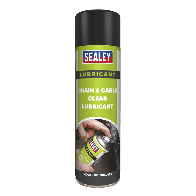 Sealey SCS017S Chain & Cable Clear Lubricant 500ml - SCS017S - Sealey Tools UK - Trade Counter Direct