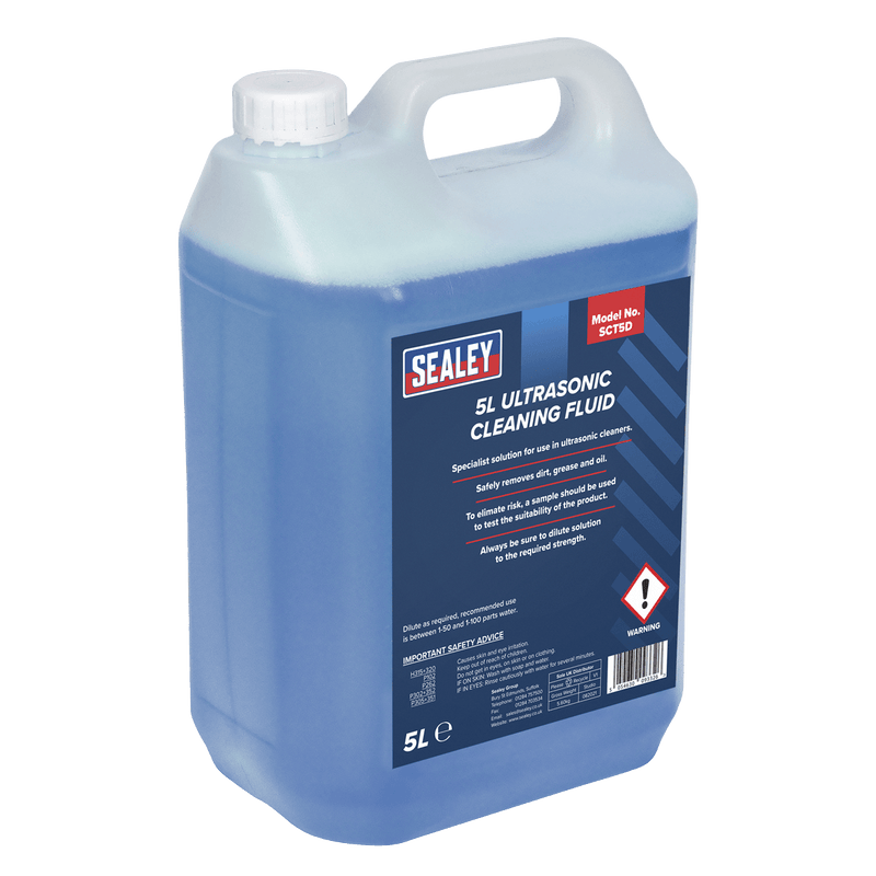 Sealey SCT5D Ultrasonic Cleaning Fluid 5L - SCT5D - Sealey Tools UK - Trade Counter Direct