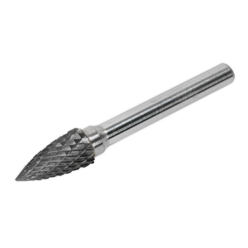 Sealey SDB03 Arc Pointed Nose Tungsten Carbide Rotary Burr 10mm - SDB03 - Sealey Tools UK - Trade Counter Direct