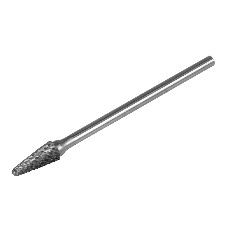 Sealey SDB06XL Tungsten Carbide Rotary Burr Extra-Long Conical Ball Nose Ø10mm - SDB06XL - Sealey Tools UK - Trade Counter Direct