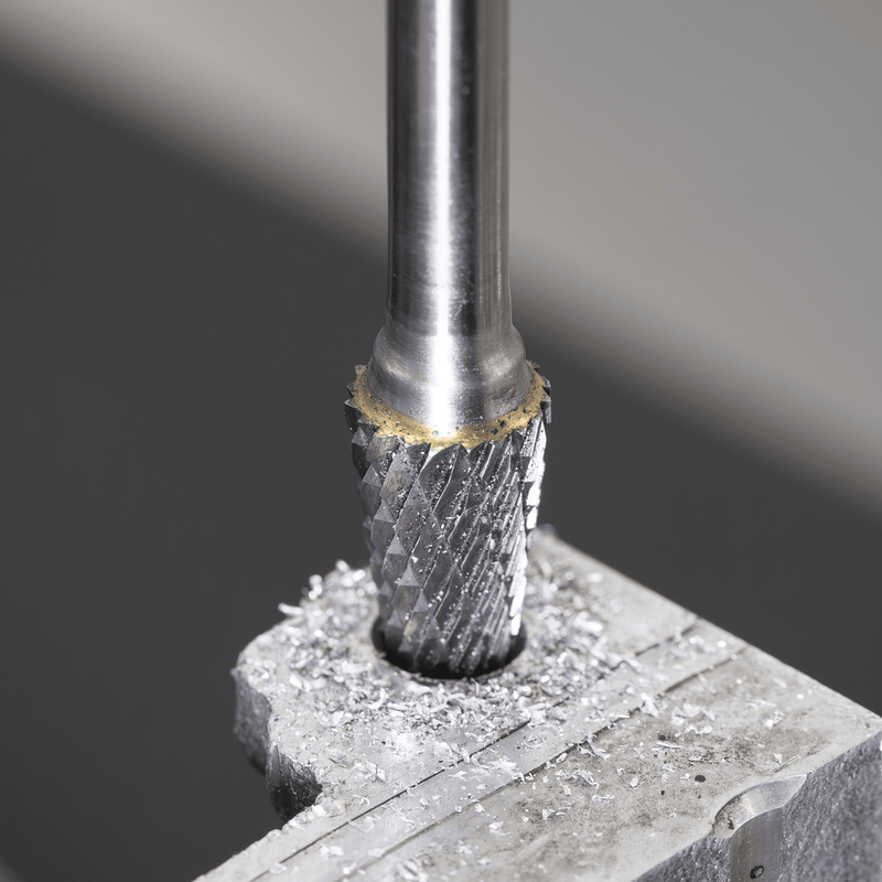 Sealey SDB06XL Tungsten Carbide Rotary Burr Extra-Long Conical Ball Nose Ø10mm - SDB06XL - Sealey Tools UK - Trade Counter Direct