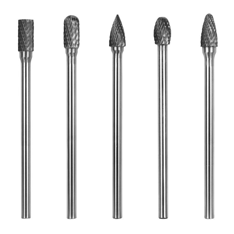 Sealey SDBK5XL Tungsten Carbide Rotary Burr Set Extra-Long 5pc - SDBK5XL - Sealey Tools UK - Trade Counter Direct