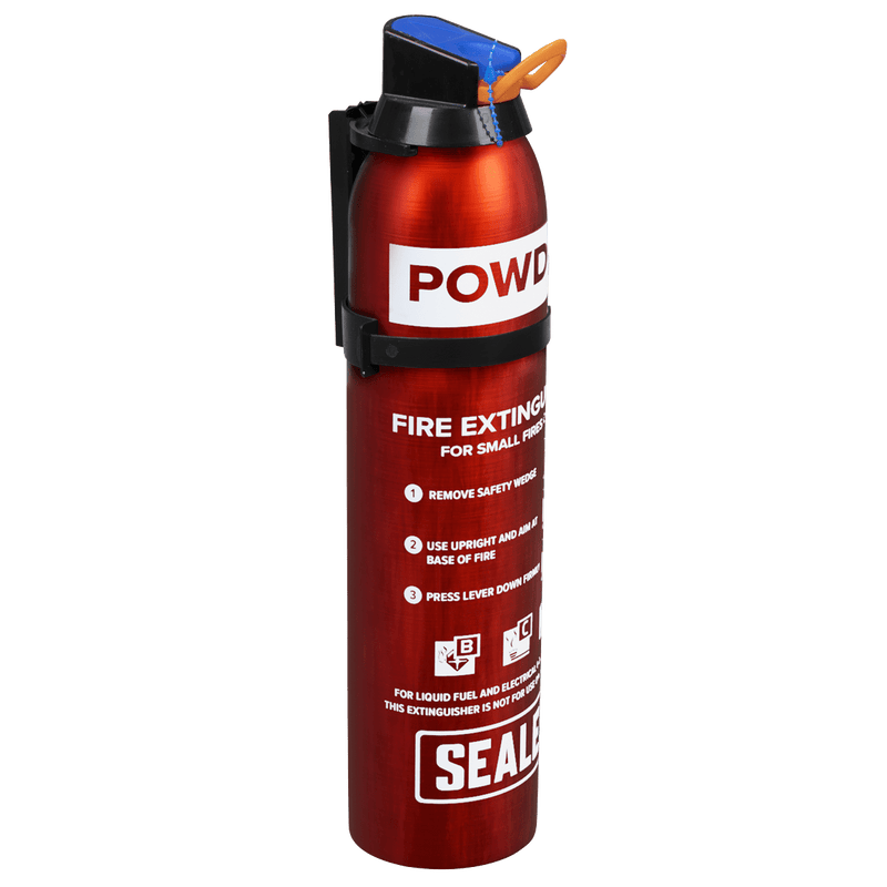 Sealey SDPE006D Disposable Dry Powder Fire Extinguisher 0.6kg - SDPE006D - Sealey Tools UK - Trade Counter Direct